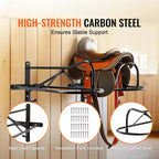 Wall Mount Saddle Rack, 8 Packs Horse Saddle Rack with Pad Bar, Portable Saddle Stand for English & Western Saddle