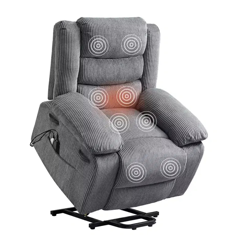 Massage Recliners for Elderly, Power Lift Recliner Chair with Heat and Vibration for Living Room