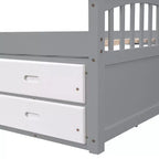 Twin Size Platform Bed with 6 Drawers