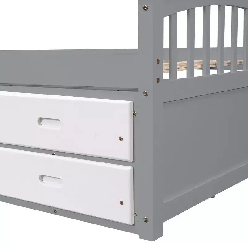 Twin Size Platform Bed with 6 Drawers