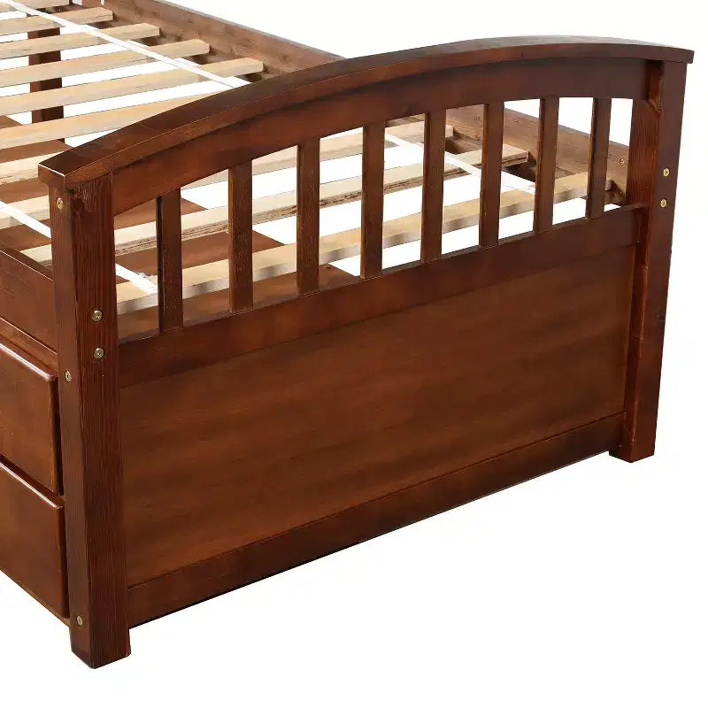 Twin Size Platform Bed with 6 Drawers