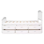 Twin Size Platform Bed with 6 Drawers