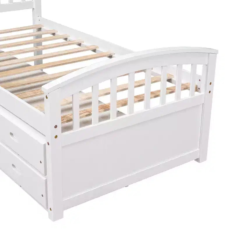 Twin Size Platform Bed with 6 Drawers
