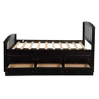 Twin Size Platform Bed with 6 Drawers
