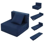 Sofa, Folding Sofa Bed, Foldable Couch Bed with Pillow, Convertible Sleeper Chair Folding Sofa Mattress, Futon Floor Couch for Living Room/Bedroom
