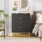 Five-Drawer Dresser with Metal Legs