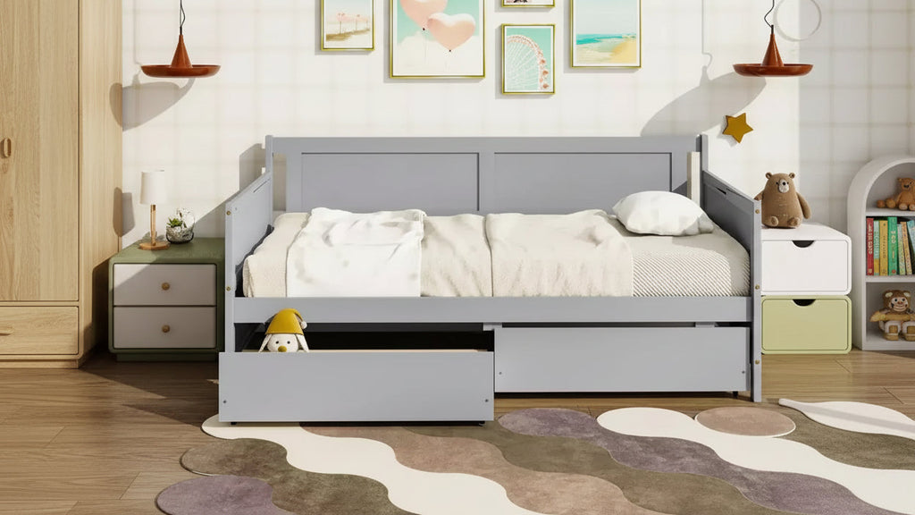 MAYEERTY Full Bunk Bed Safety Rail High Weight Capacity Heavy-Duty Metal