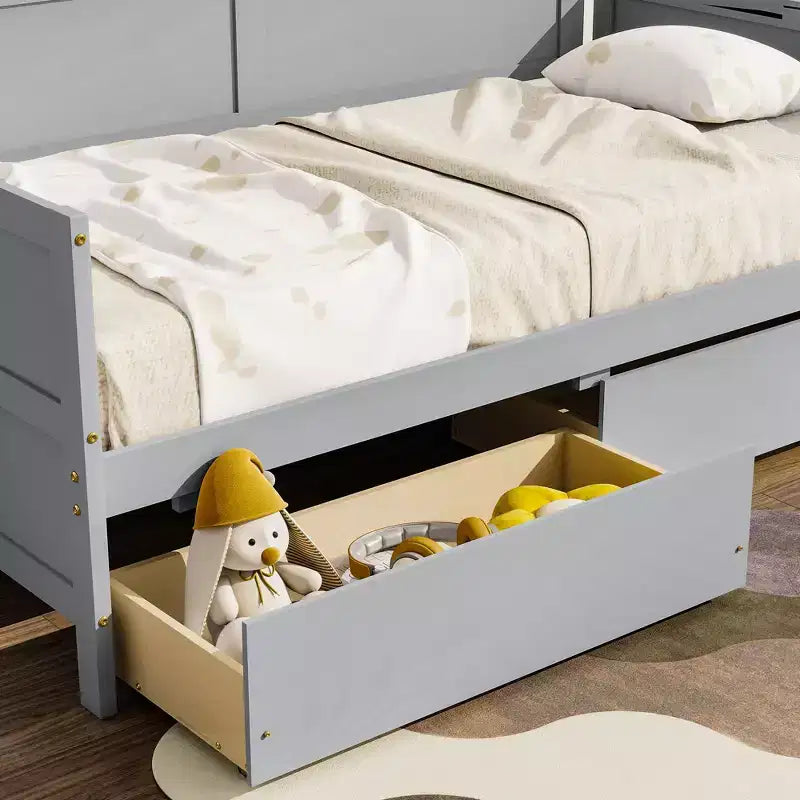Full Bunk Bed Safety Rail High Weight Capacity Heavy-Duty Metal