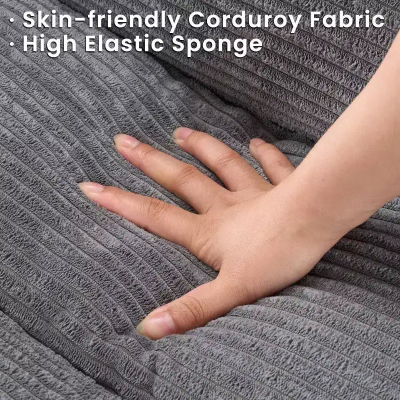 67 Corduroy Convertible Futon Sofa Bed, 3-in-1 Recliner Sofa for Small Spaces, Compact Sofa Bed for Apartment, Guest Room