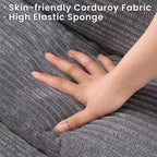 67 Corduroy Convertible Futon Sofa Bed, 3-in-1 Recliner Sofa for Small Spaces, Compact Sofa Bed for Apartment, Guest Room