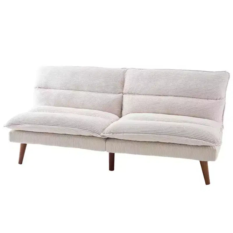 67 Corduroy Convertible Futon Sofa Bed, 3-in-1 Recliner Sofa for Small Spaces, Compact Sofa Bed for Apartment, Guest Room