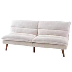67 Corduroy Convertible Futon Sofa Bed, 3-in-1 Recliner Sofa for Small Spaces, Compact Sofa Bed for Apartment, Guest Room