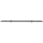 Floating Shelf Clear Tempered Safety Glass 39.4x7.9 in