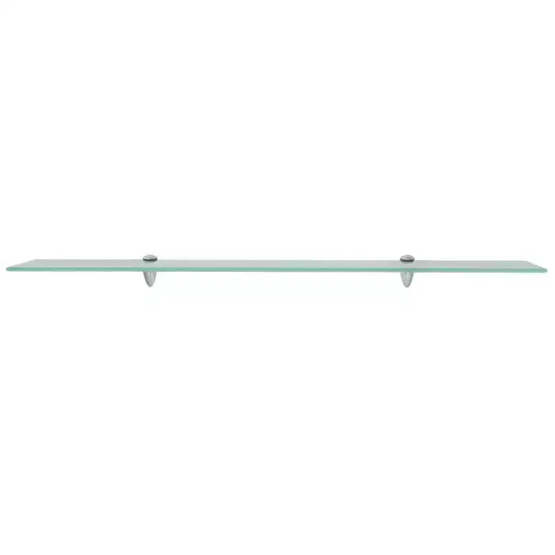 Floating Shelf Clear Tempered Safety Glass 39.4x7.9 in