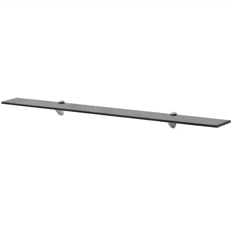 Floating Shelf Clear Tempered Safety Glass 39.4x7.9 in