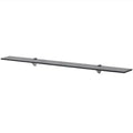 Floating Shelf Clear Tempered Safety Glass 39.4x7.9 in