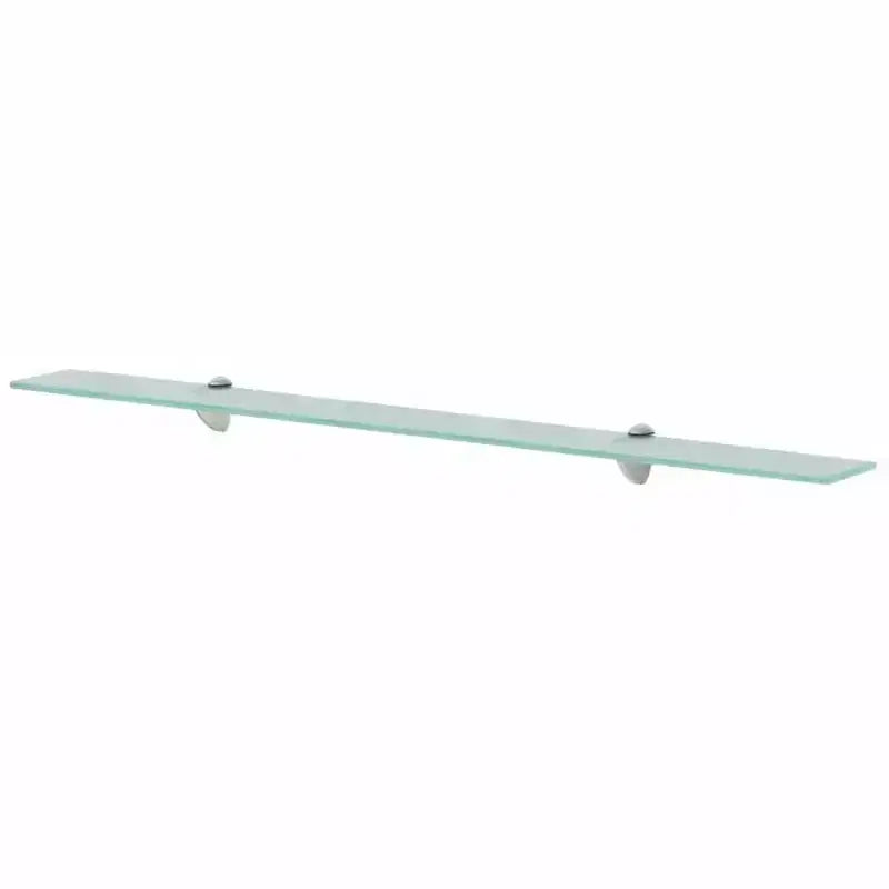 Floating Shelf Clear Tempered Safety Glass 39.4x7.9 in