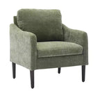 Modern Accent Chair,Upholstered Fabric Single Sofa Chair with Curved Arms,Upholstered Reading Chair for Living Room, Bedroom, Office