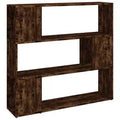 vidaXL Book Cabinet Smoked oak Engineered wood Medium Book Cabinet