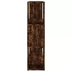 Book Cabinet Smoked Oak Engineered Wood Medium Book Cabinet