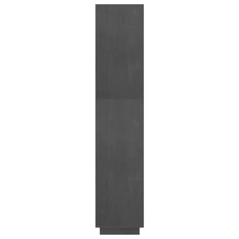 Book Cabinet Grey Solid Pinewood Medium Book Cabinet