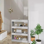Book Cabinet Grey Engineered Wood Medium Book Cabinet