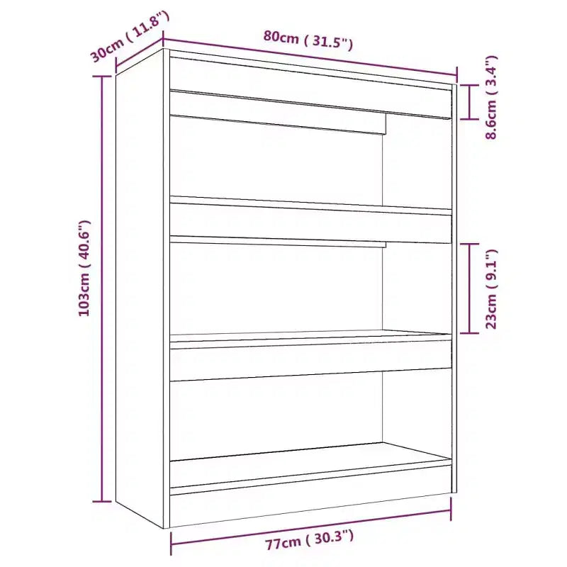 Book Cabinet Grey Engineered Wood Medium Book Cabinet