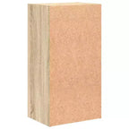 Book Cabinet Oak Engineered Wood 30.1 in Height with 2 Tiers
