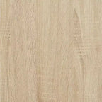 Book Cabinet Oak Engineered Wood 30.1 in Height with 2 Tiers