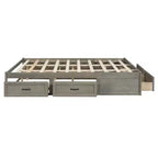 Queen Size Wood Platform Bed With 6 Storage Drawers, Easy Assembly