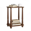 VASAGLE MARIEL Collection - Side Table, Nightstand for Small Spaces, with Shelf, Solid Wood Legs, Mid-Century Modern
