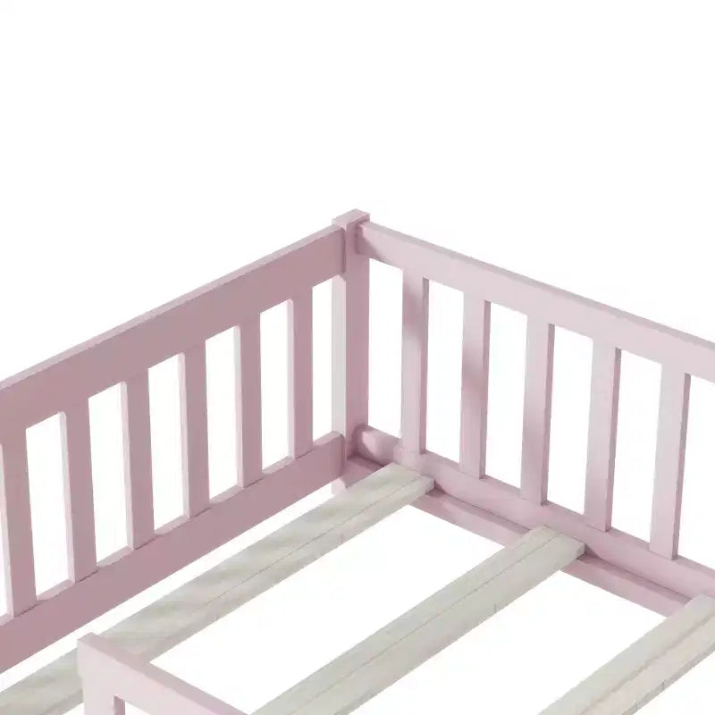 Queen Bed Frame Upholstered Velvet Lumbar Support Noise-Free Design