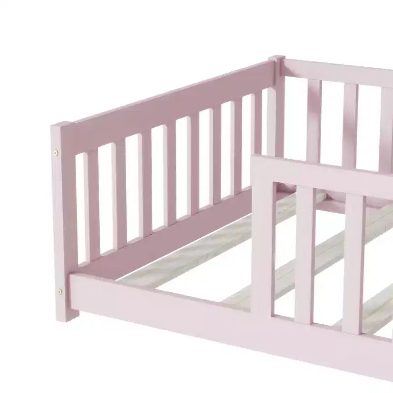 Queen Bed Frame Upholstered Velvet Lumbar Support Noise-Free Design