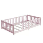 Queen Bed Frame Upholstered Velvet Lumbar Support Noise-Free Design