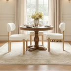 Christopher Knight Home Modern Minimalist Upholstered Dining Chair with Solid Rubber Wood Legs