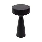 Kate and Laurel Solbrett Wood Side Table, Black, 12x12x22