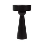 Wood Side Table, Black, 12x12x22