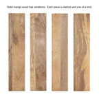 Wood Floating Console Table, Natural, 30x10x9