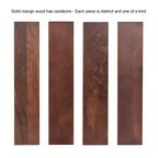 Wood Floating Console Table, Walnut Brown, 30x10x9