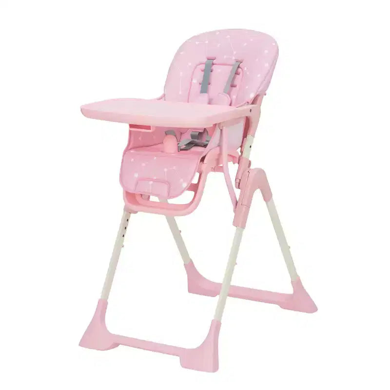 42.5 Adjustable Baby High Chair for Toddlers, Multi-Level Height & Backrest Adjustment, Removable Tray and Fast Folding for Space-Saving Storage