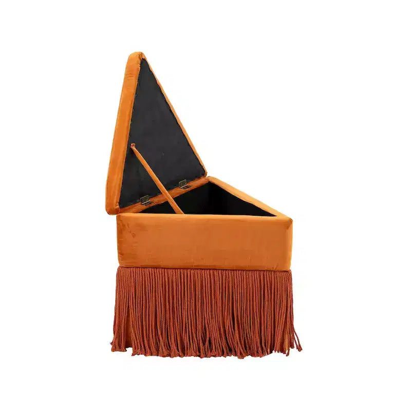 Velvet Ottoman/Stool