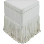 Velvet Ottoman/Stool