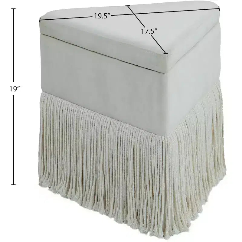 Velvet Ottoman/Stool