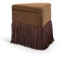 Meridian Furniture Trivoli Velvet Ottoman/Stool