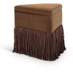 Meridian Furniture Trivoli Velvet Ottoman/Stool