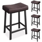 Counter Height Bar Stools with Upholstered Surface for Dining Room, Home Bar