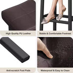 Counter Height Bar Stools with Upholstered Surface for Dining Room, Home Bar