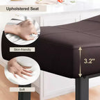 Counter Height Bar Stools with Upholstered Surface for Dining Room, Home Bar