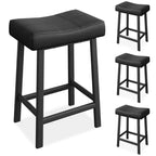 Counter Height Bar Stools with Upholstered Surface for Dining Room, Home Bar