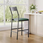 Counter Height Bar Stools with Upholstered Surface for Dining Room, Home Bar